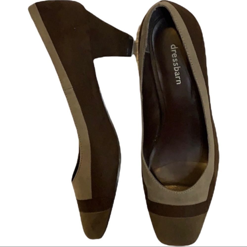 Dressbarn Tri color suede shoes Size 7.5
